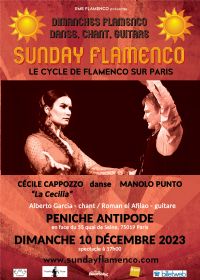 spectacle Sunday Flamenco. Le dimanche 10 décembre 2023 à Paris19. Paris.  17H00